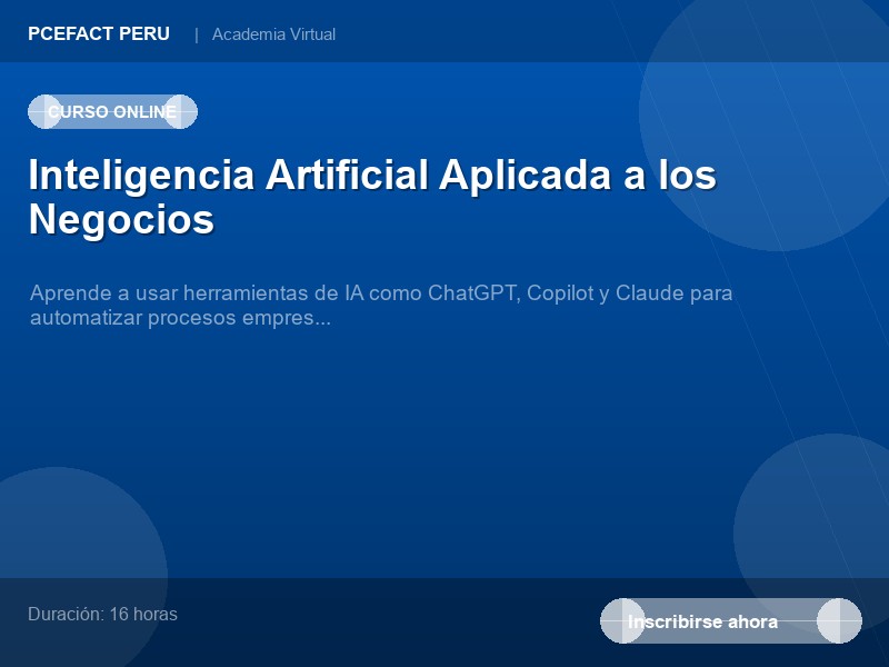 Inteligencia Artificial Aplicada a los Negocios