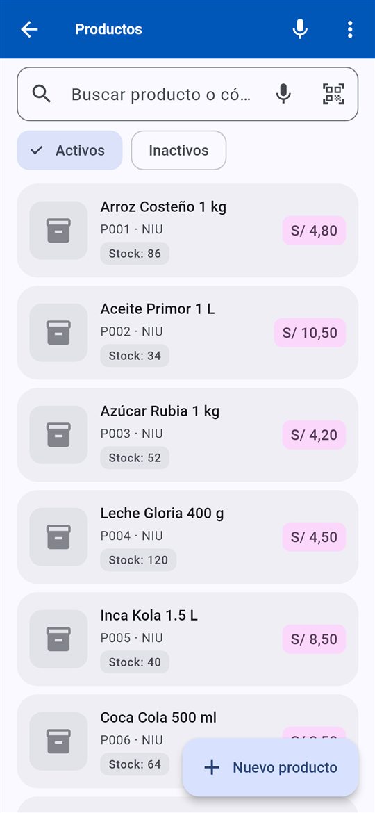 Tus productos y stock: Precios, stock y categorías siempre a la mano.