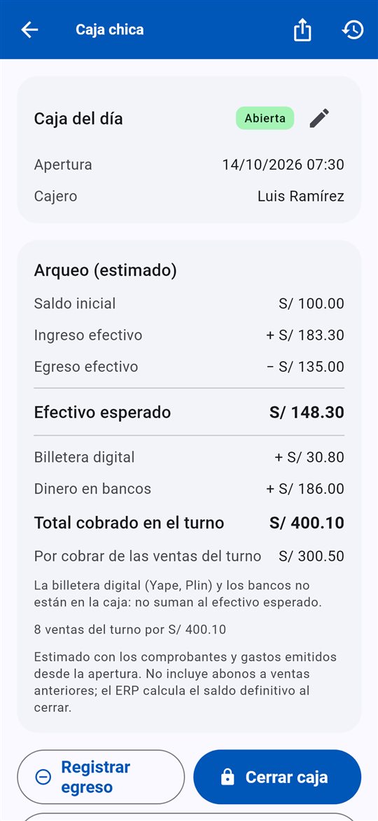 Caja bajo control: Ingresos, egresos y cierre del día sin cuaderno.