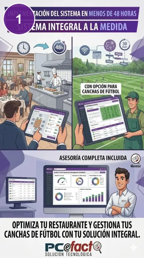 Sistema de Reservas para Canchas de Fútbol — oferta PCEFACT PERU