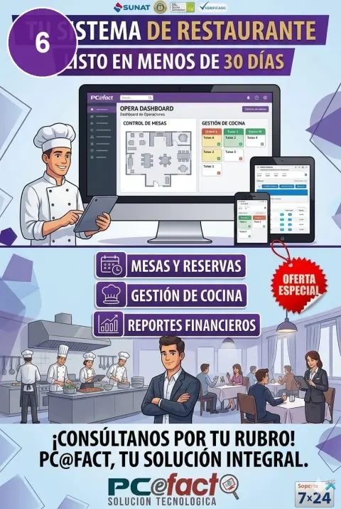 Sistema Punto de Venta para Restaurante — oferta PCEFACT PERU