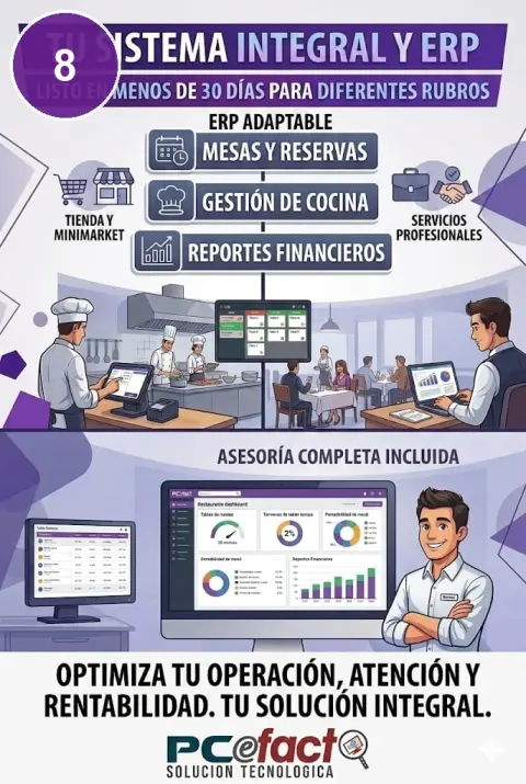 ERP para Restaurantes y Bares — oferta PCEFACT PERU