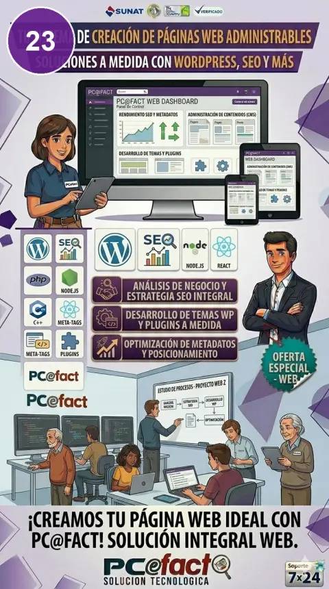 Páginas Web Profesionales — oferta PCEFACT PERU